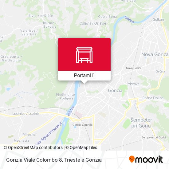 Mappa Gorizia Viale Colombo 8