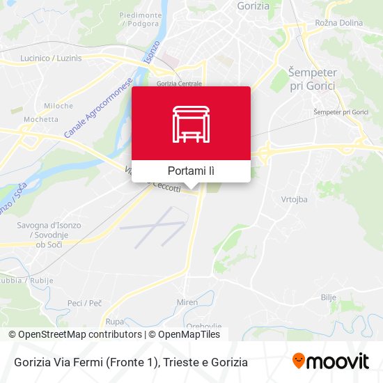 Mappa Gorizia Via Fermi (Fronte 1)