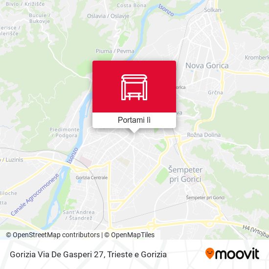 Mappa Gorizia Via De Gasperi 27