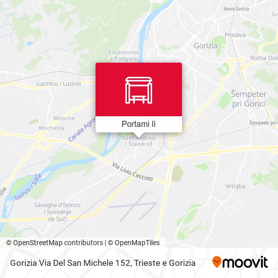 Mappa Gorizia Via Del San Michele 152