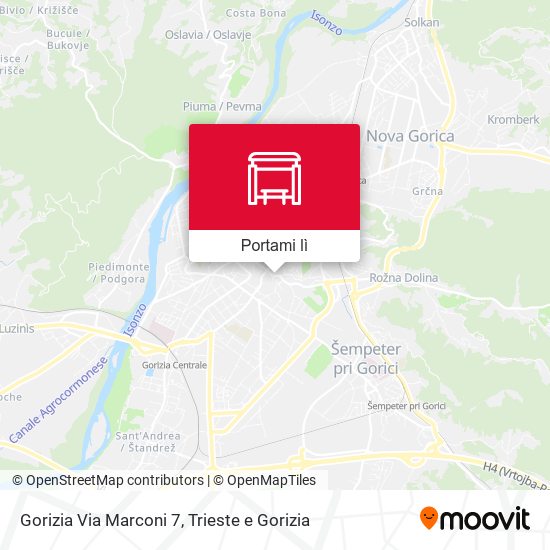 Mappa Gorizia Via Marconi 7