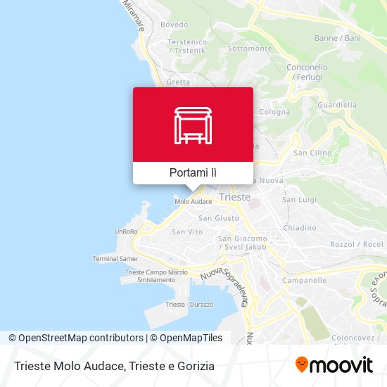 Mappa Trieste Molo Audace