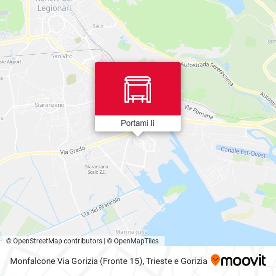 Mappa Monfalcone Via Gorizia (Fronte 15)