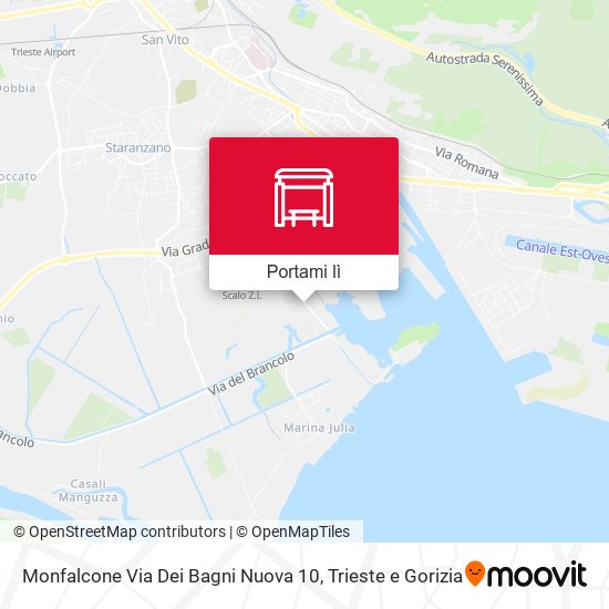 Mappa Monfalcone Via Dei Bagni Nuova 10