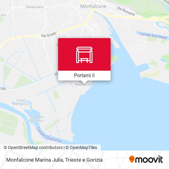 Mappa Monfalcone Marina Julia