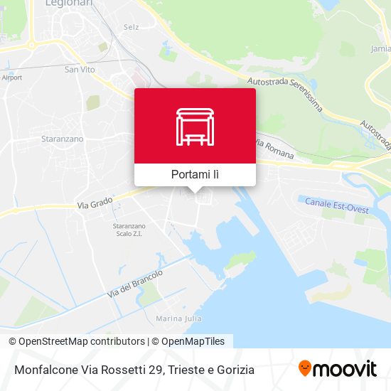 Mappa Monfalcone Via Rossetti 29