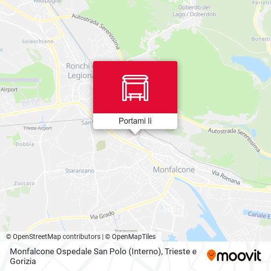 Mappa Monfalcone Ospedale San Polo (Interno)
