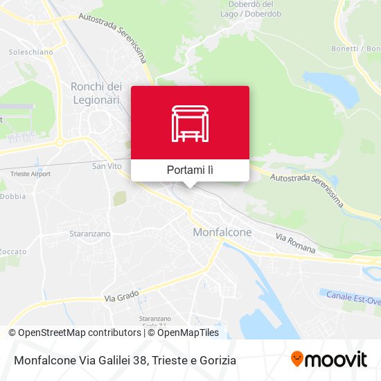 Mappa Monfalcone Via Galilei 38