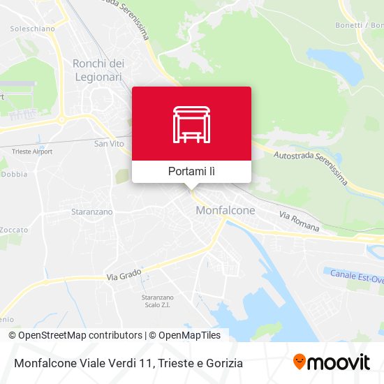 Mappa Monfalcone Viale Verdi 11