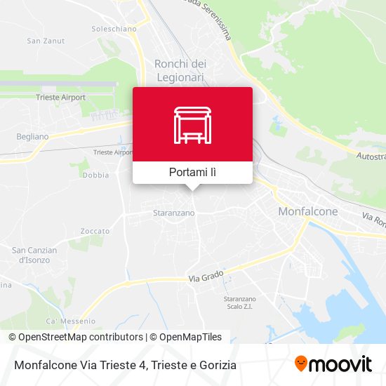 Mappa Monfalcone Via Trieste 4