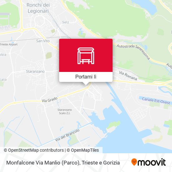 Mappa Monfalcone Via Manlio (Parco)