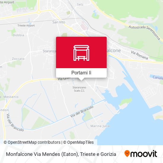 Mappa Monfalcone Via Mendes (Eaton)
