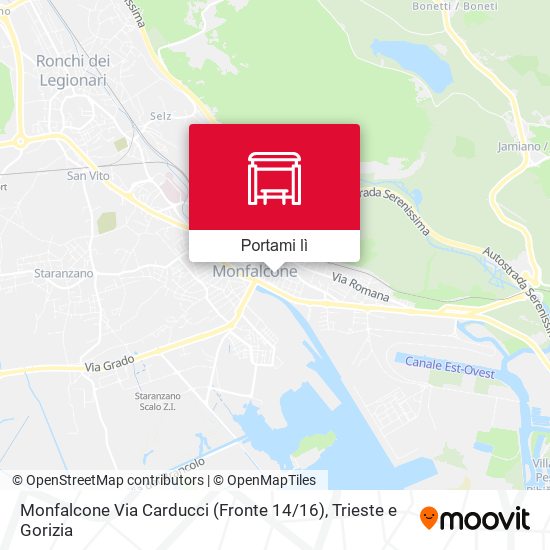 Mappa Monfalcone Via Carducci (Fronte 14 / 16)