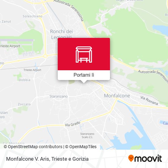 Mappa Monfalcone V. Aris