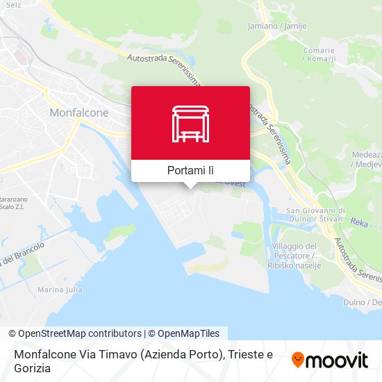 Mappa Monfalcone Via Timavo (Azienda Porto)