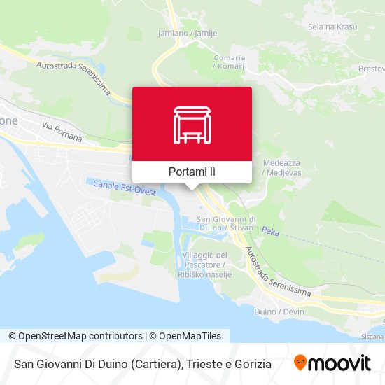 Mappa San Giovanni Di Duino (Cartiera)