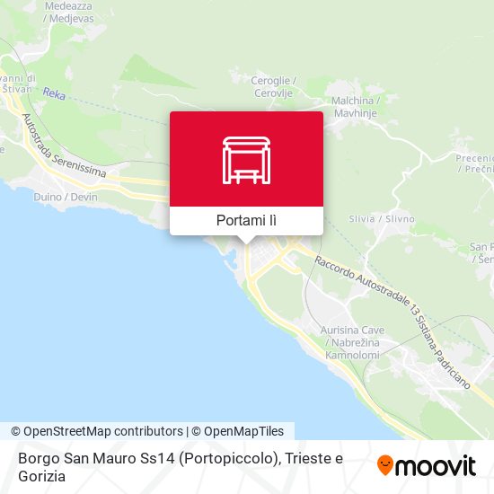 Mappa Borgo San Mauro Ss14 (Portopiccolo)