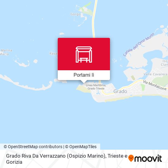 Mappa Grado Riva Da Verrazzano (Ospizio Marino)