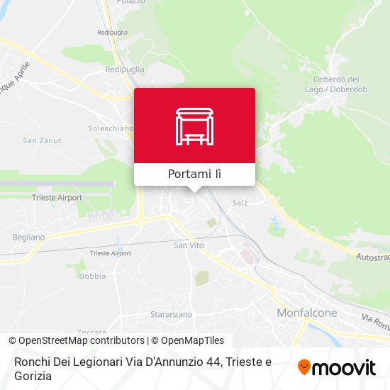 Mappa Ronchi Dei Legionari Via D'Annunzio 44