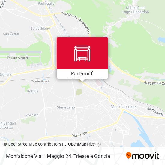 Mappa Monfalcone Via 1 Maggio 24