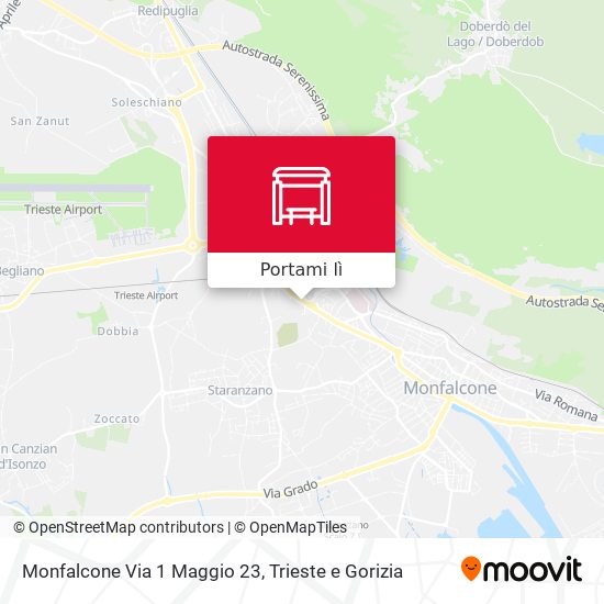 Mappa Monfalcone Via 1 Maggio 23