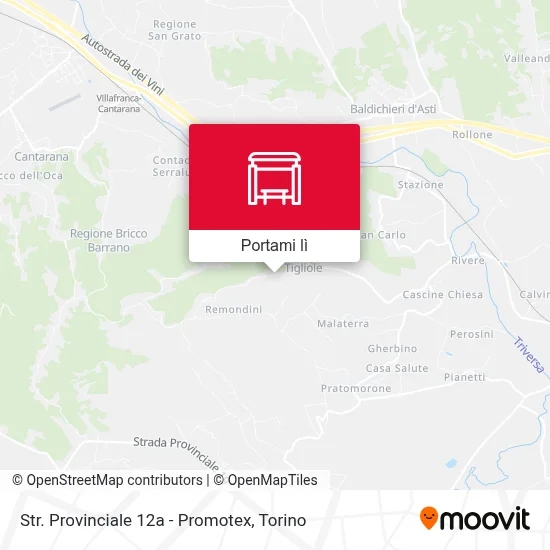 Mappa Str. Provinciale 12a - Promotex