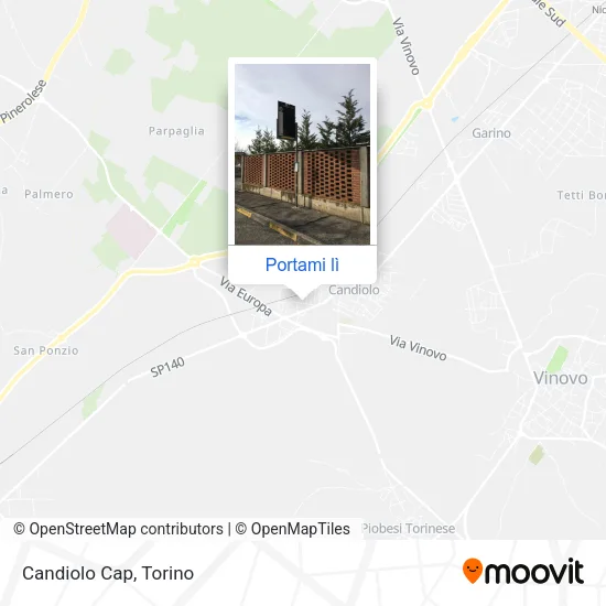 Mappa Candiolo Cap