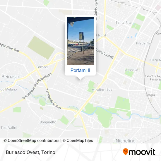 Mappa Buriasco Ovest