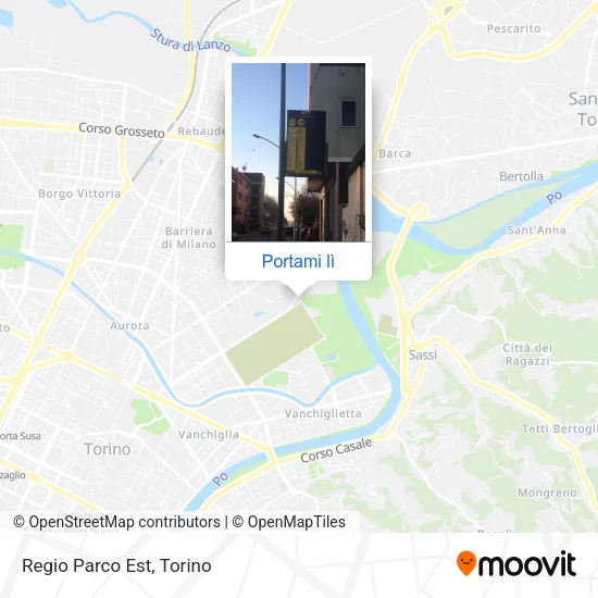 Mappa Regio Parco Est