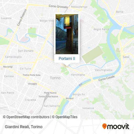 Mappa Giardini Reali