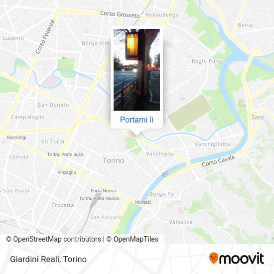 Mappa Giardini Reali