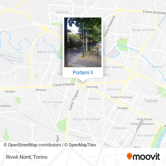 Mappa Rivoli Nord
