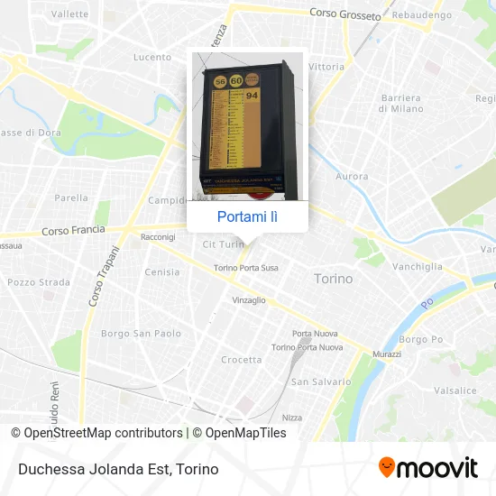 Mappa Duchessa Jolanda Est