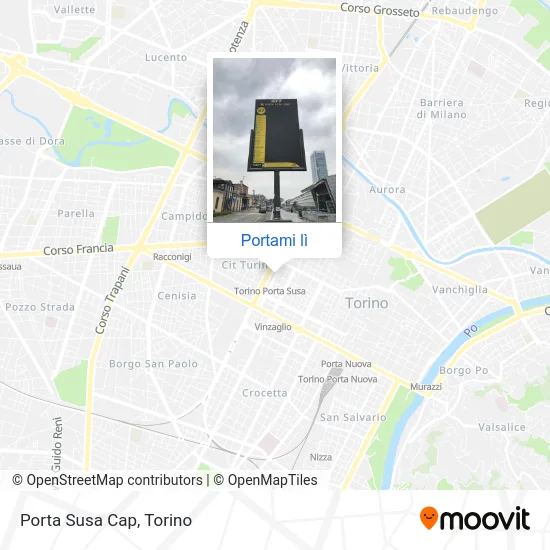 Mappa Porta Susa Cap
