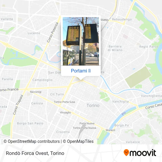 Mappa Rondò Forca Ovest