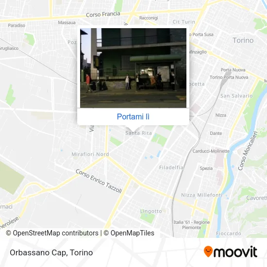 Mappa Orbassano Cap