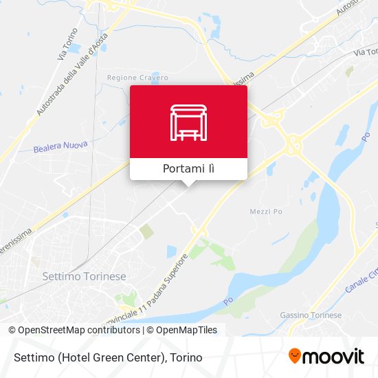 Mappa Settimo (Hotel Green Center)
