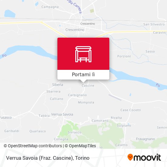 Mappa Verrua Savoia (Fraz. Cascine)