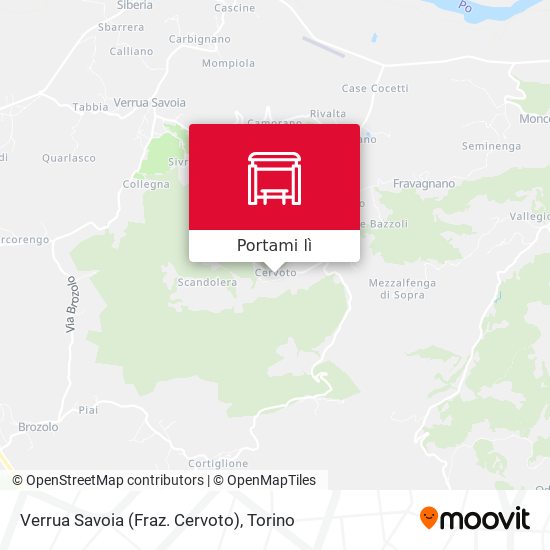 Mappa Verrua Savoia (Fraz. Cervoto)