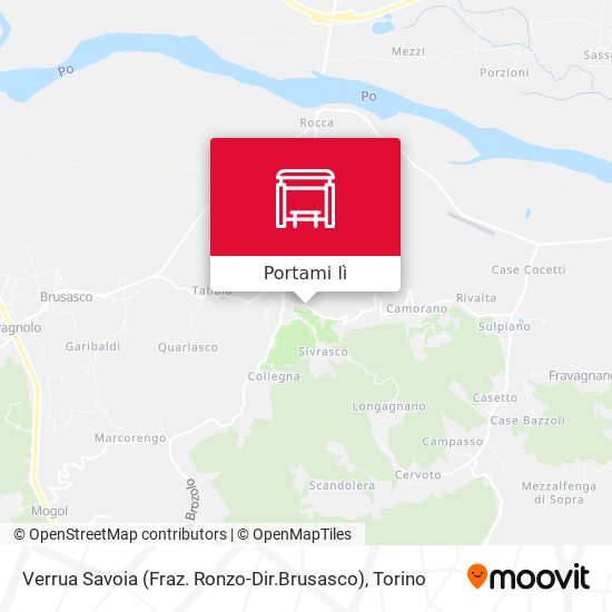 Mappa Verrua Savoia (Fraz. Ronzo-Dir.Brusasco)