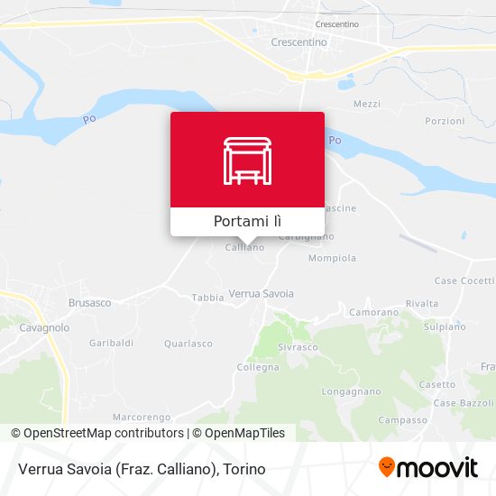 Mappa Verrua Savoia (Fraz. Calliano)