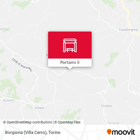 Mappa Borgiona (Villa Cerro)