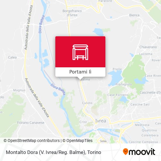Mappa Montalto Dora (V. Ivrea / Reg. Balme)