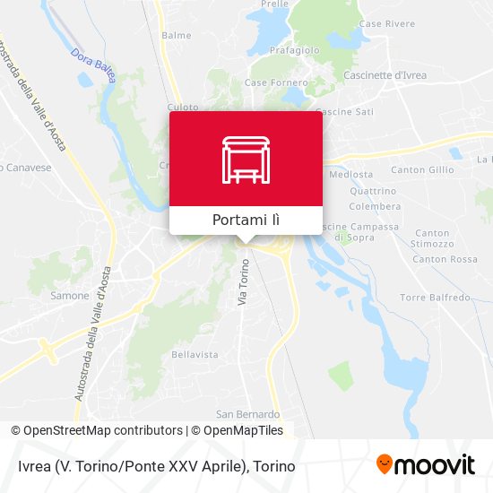 Mappa Ivrea (V. Torino / Ponte XXV Aprile)