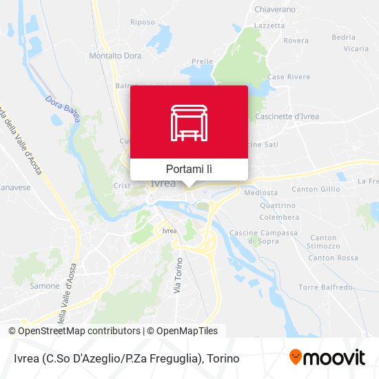 Mappa Ivrea (C.So D'Azeglio / P.Za Freguglia)