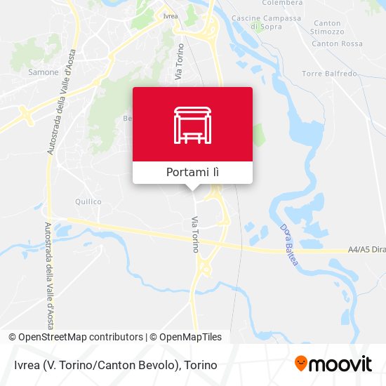 Mappa Ivrea (V. Torino / Canton Bevolo)