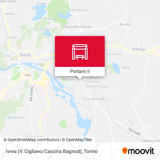 Mappa Ivrea (V. Cigliano / Cascina Bagnod)