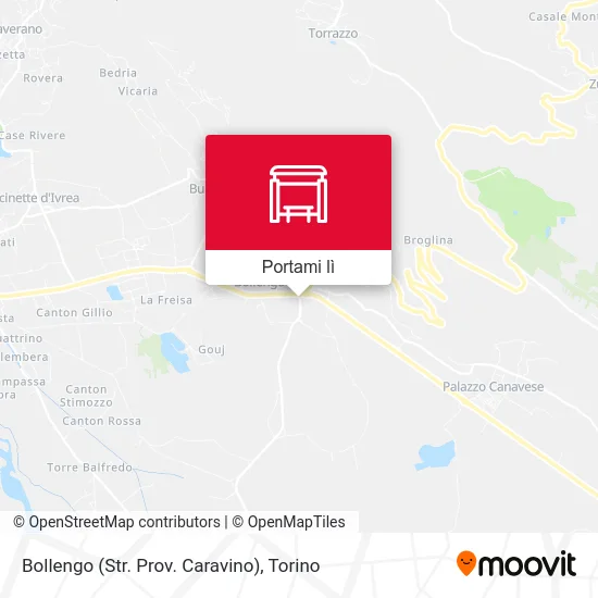 Mappa Bollengo (Str. Prov. Caravino)