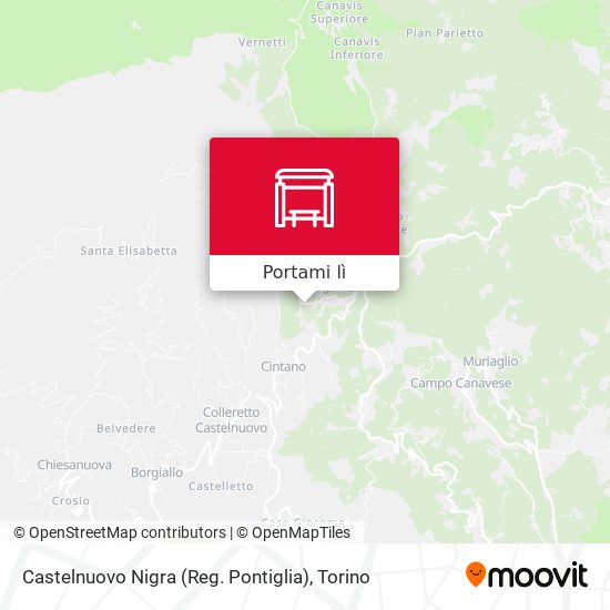 Mappa Castelnuovo Nigra (Reg. Pontiglia)