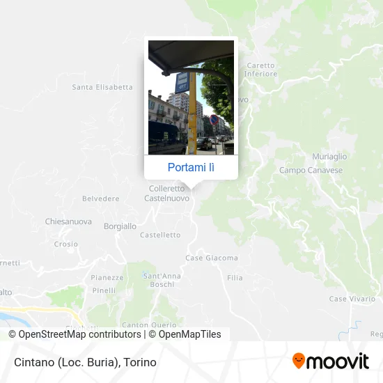 Mappa Cintano (Loc. Buria)